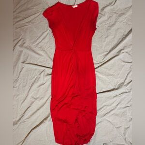Vibrant Red Maxi Dress